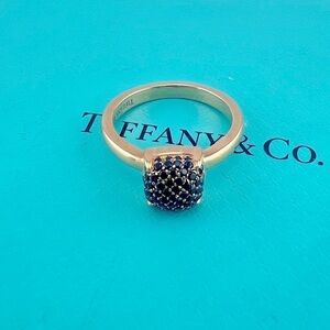 Tiffany & Co. Spinel Sugar Stack Ring 18k Rose Gold Size 4.75 🖤